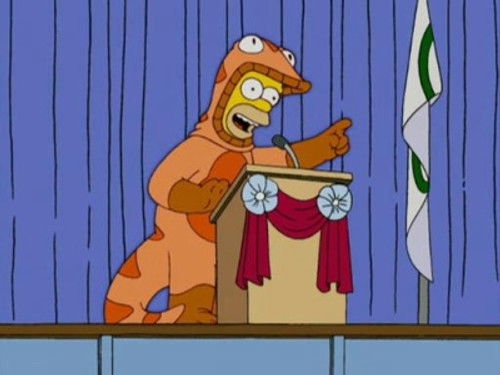 Смотри, Гомер бежит