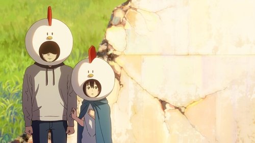 Два цыплёнка во дворе